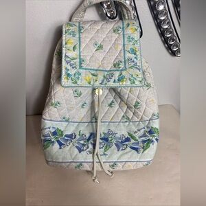 vintage Vera Bradley Mini Backpack in the retired C/spring 1999"Watercolor Pat